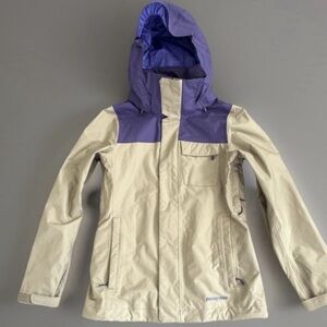 Patagonia Women's H2NO Snowboarding Rain Jacket Brown Purple S